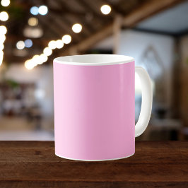 Licht, warm roze, vaste kleur koffiemok