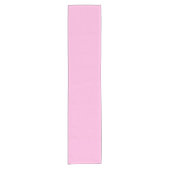 Licht, warm roze, vaste kleur korte tafelloper (Voorkant)