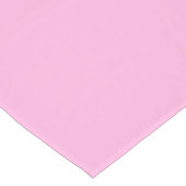 Licht, warm roze, vaste kleur korte tafelloper (Hoek)