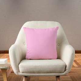 Licht, warm roze, vaste kleur kussen