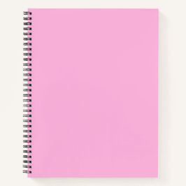 Licht, warm roze, vaste kleur notitieboek