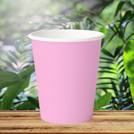 Licht, warm roze, vaste kleur papieren bekers