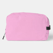 Licht, warm roze, vaste kleur toilettasje (Achterkant)