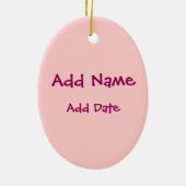 Licht water Polo Player Girl Keramisch Ornament (Achterkant)