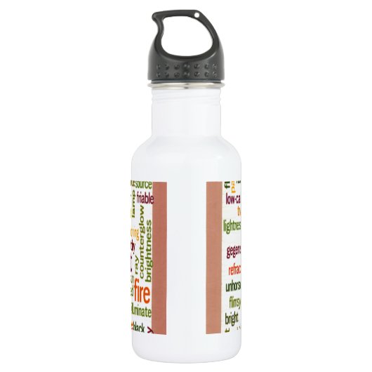 Licht Waterfles (Achterkant)