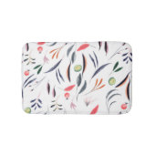 Licht Waterverf bladeren en berenpatroon Badmat (Voorkant)