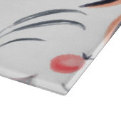 Licht Waterverf bladeren en berenpatroon Snijplank (Hoek)