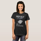Licht weergeven als een diamantscheikunde t-shirt (Voorkant volledig)