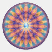 Licht Wiel Ronde Sticker (Voorkant)