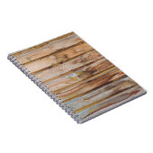 Licht  Wooden Planks Achtergrond Vloer. Hori Notitieboek (Rechterzijde)