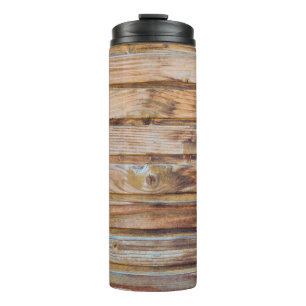 Licht Wooden Planks Achtergrond Vloer. Hori Thermosbeker