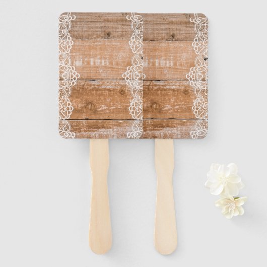 Licht Woodenpaneel met witte lens Handwaaier