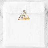 Licht Woordwolkunstprint Sticker (Tas)