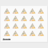 Licht Woordwolkunstprint Sticker (Vel)