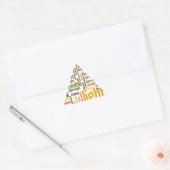 Licht Woordwolkunstprint Sticker (Envelop)