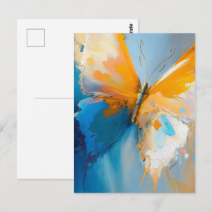 Licht Worden – Abstracte Vlinder In Beweging Briefkaart