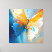 Licht Worden – Abstracte Vlinder In Beweging Canvas Afdruk (Voorkant)