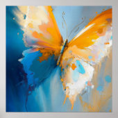 Licht Worden – Abstracte Vlinder In Beweging Poster (Voorkant)