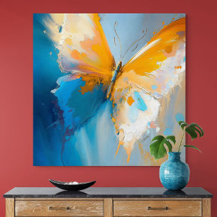 Licht Worden – Abstracte Vlinder In Beweging Poster