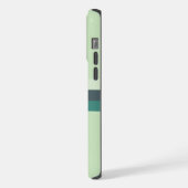  licht zacht Blauwgroen groen kleurenblok iPhone Hoesje (Linkerkant)