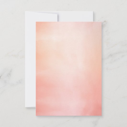 Licht zacht bloemenbruiloft RSVP-Kaarten RSVP Kaartje (Achterkant)