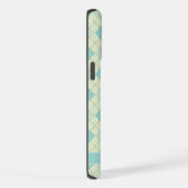  licht zacht pastel Blauwgroen groen Argyle iPhone Hoesje (Rechterkant)