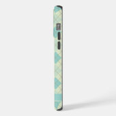  licht zacht pastel Blauwgroen groen Argyle iPhone Hoesje (Linkerkant)