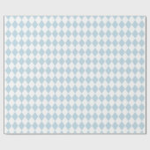 Licht zacht pastel Blue Diamond Harlequin Gift Wra Cadeaupapier (Vlak)