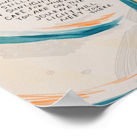 "Licht zal je daar ontmoeten.." Poster (Hoek)