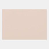 Licht zanderig beige inpakpapier vellen (Voorkant 3)