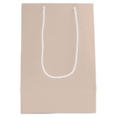 Licht Zandig Beige Gift Bag Medium Cadeauzakje (Achterkant)