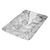 LICHT ZILVER MARMER AGAAT GLITTER GLAM BADMAT (Gekanteld)