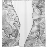 LICHT ZILVER MARMER AGAAT GLITTER GLAM DOUCHEGORDIJN (Voorkant)