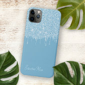 Licht Zomer Sky Blue Glitter Art Patroon Case-Mate iPhone Case