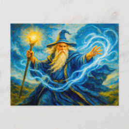 Licht zwaaiende afbeelding in fantasie oliekunst feestdagenkaart