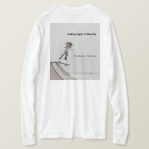 Licht zwaartekracht (aan de achterkant) Lange hoes T-shirt