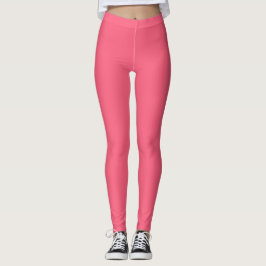 Lichtbaksteen Rood Effen Kleur Leggings