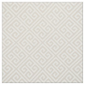 Lichtbeige Grieks sleutelpatroon Stof (Swatch)