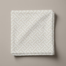Lichtbeige Griekse Sleutel Patroon