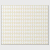 Lichtbeige harlekijnpatroon cadeaupapier (Vlak)