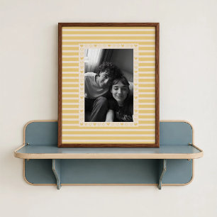 Lichtbeige Hartgrensposter - Persoonlijke Cadeau Poster