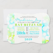 LICHTBELLEN Bat Mitzvah Uitnodiging (Voorkant)