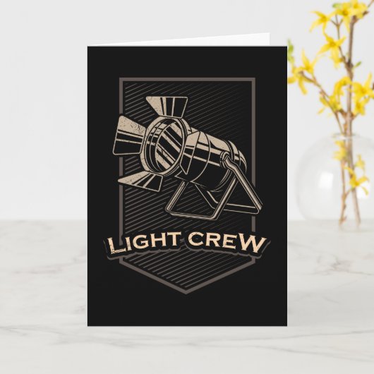 LICHTBEMANNING Theater Lighting-technicus Kaart (Gele Bloem)