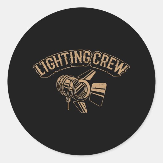 LICHTBEMANNING Theaterverlichting Ronde Sticker (Voorkant)