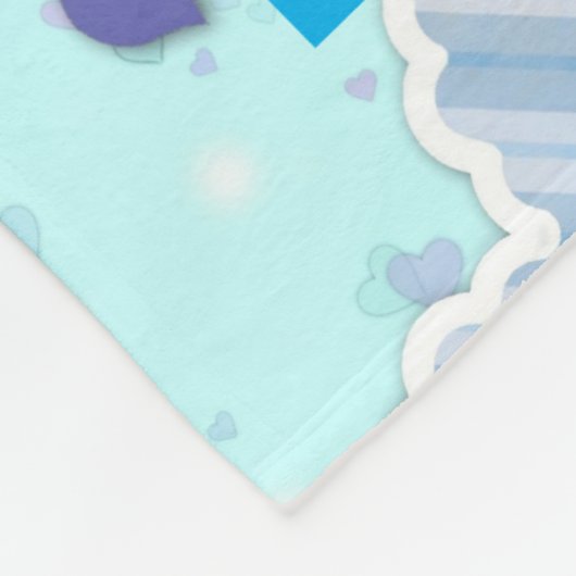 Lichtbericht moeder/zoon fleece deken (Hoek)