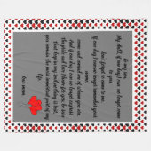 Lichtbericht moeder/zoon fleece deken (Voorkant (Horizontaal))