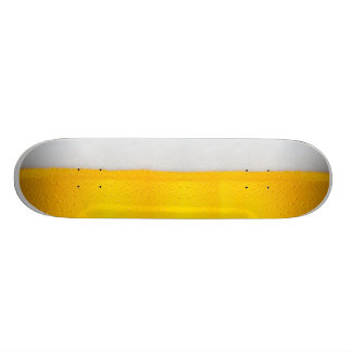 Lichtbier met schuim skateboard