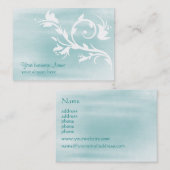 lichtblauw, aanpasbaar visitekaartje (Voorkant / Achterkant)