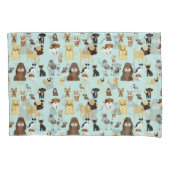 lichtblauw achtergrondpatroon. kussensloop (Voorkant)