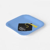 Lichtblauw Afstuderen 2025 Party Papieren Bordje (Gebogen)